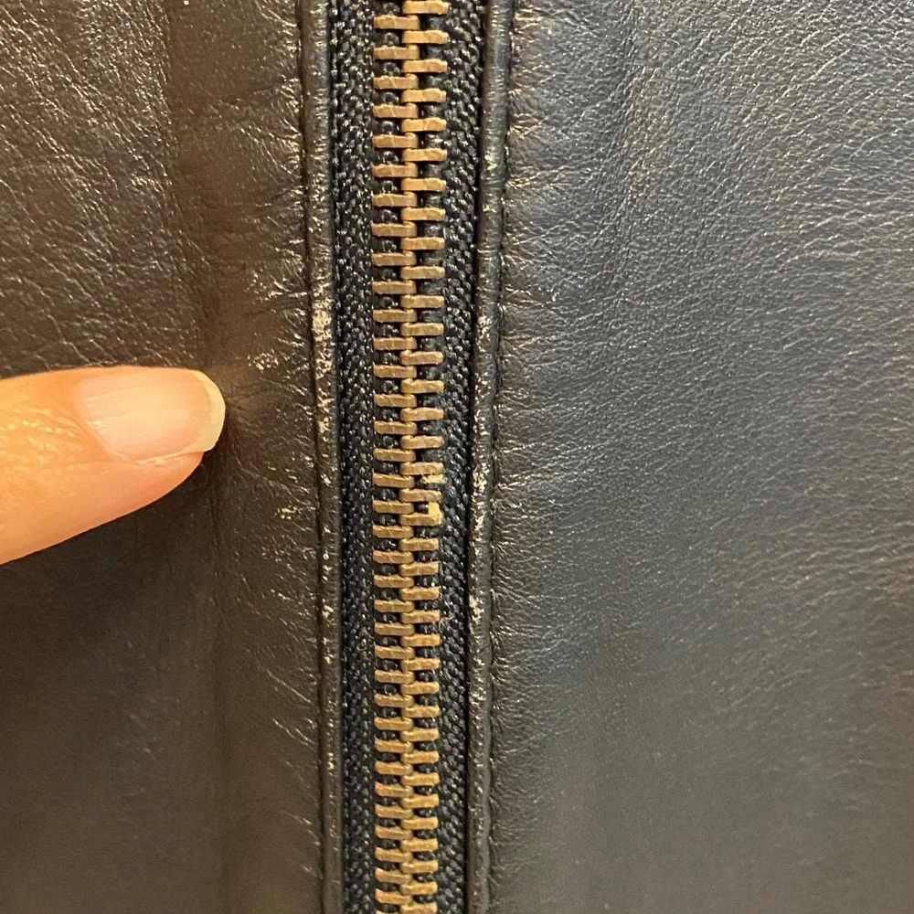 Tanya Collection Black Leather Sleeveless Dress Size M - Picture 4 of 15